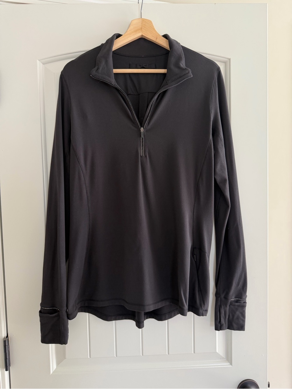 lululemon Women's Black Quarter-Zip Long Sleeve Sweater Size M/L Activerwear